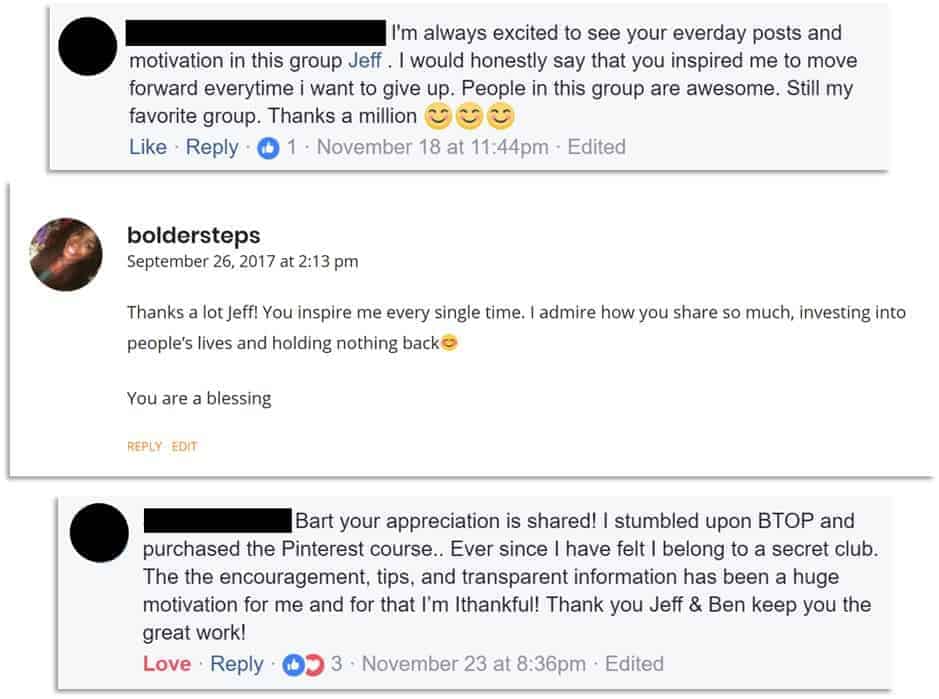 blog reader comments