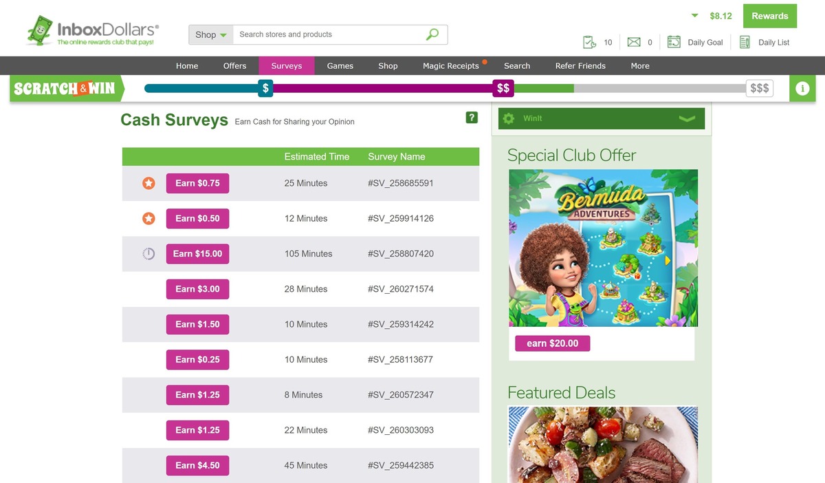 inboxdollars cash surveys