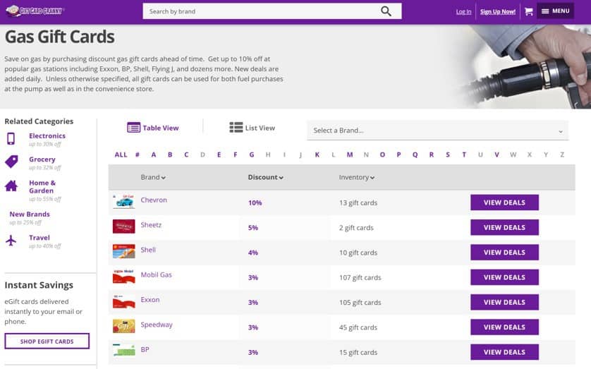 gift card granny discounted gas cards