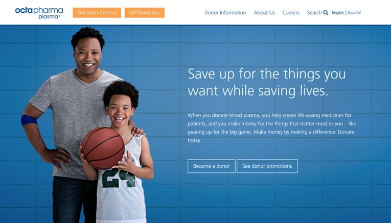 octapharma plasma homepage