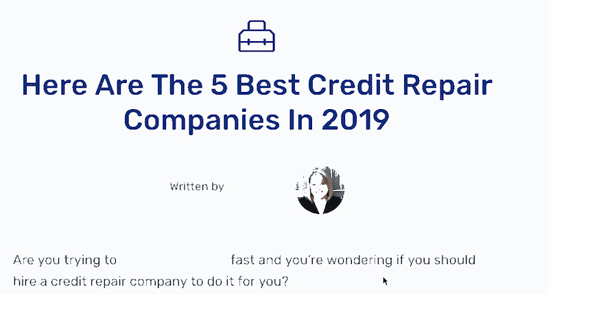 best credit repair companies