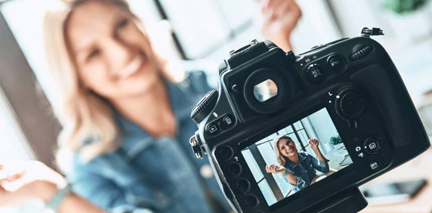 woman starting a youtube channel to earn passive income online