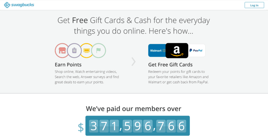 Swagbucks homepage