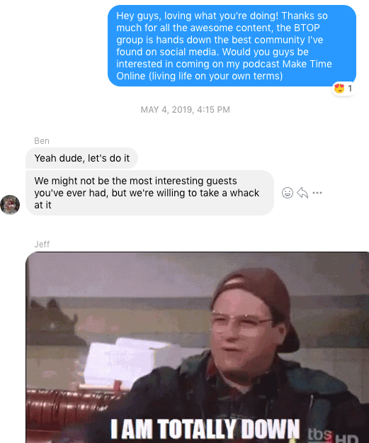 example podcast guest pitch