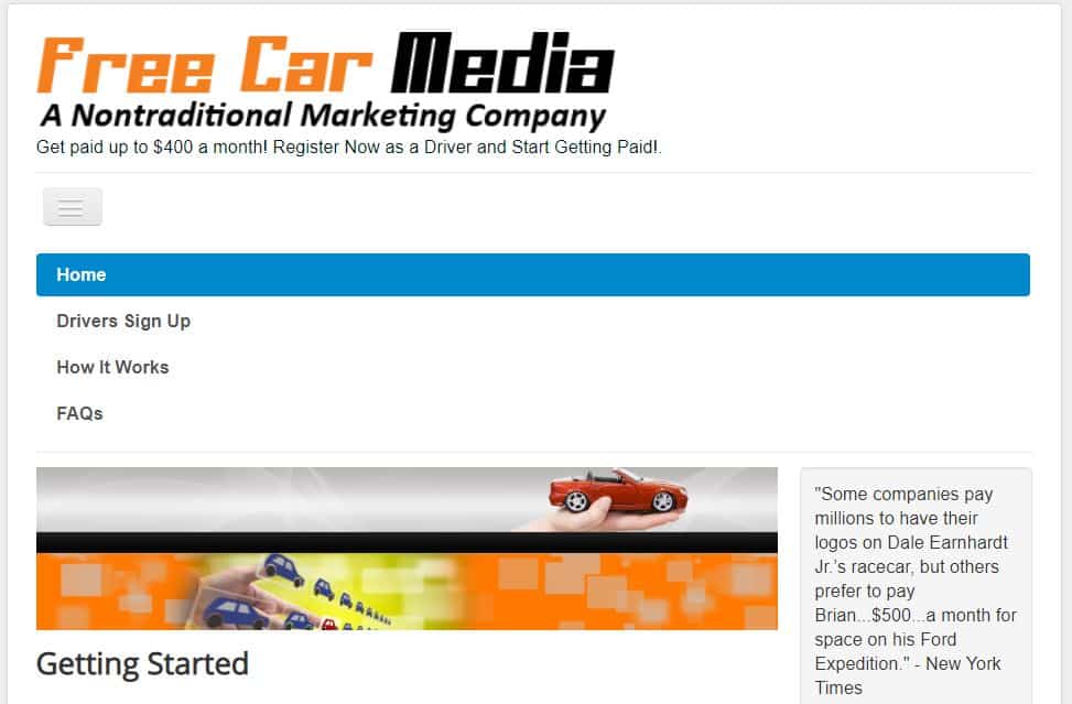 Free Car Media website
