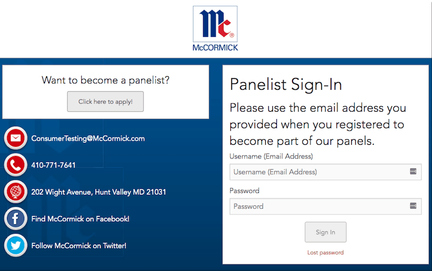 McCormick Panelish Homepage