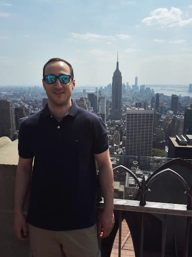 Ahmed Mir traveling in New York City