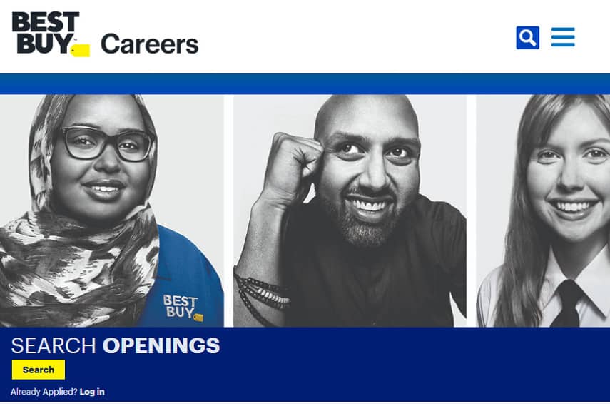 Best Buy careers page