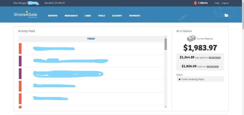 Elle Meager - Shareasale Earnings