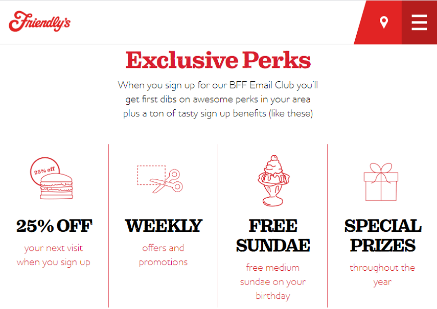 Friendly's rewards program