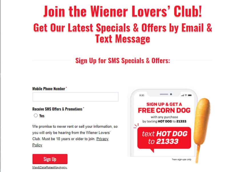 Wienerschnitzel rewards program