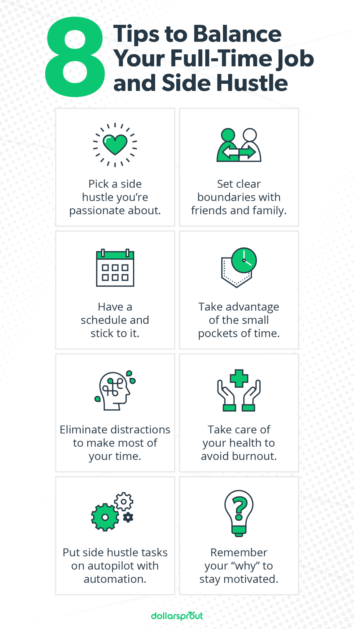 tips to balance a full time job and side hustle