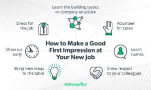 ways to make a good first impression at a new job