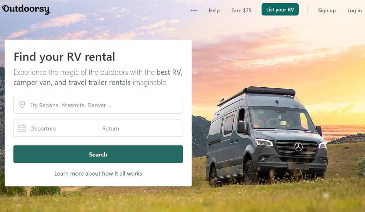 Outdoorsy screenshot