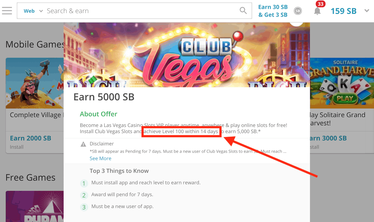 Swagbucks Mobile Game Requirements