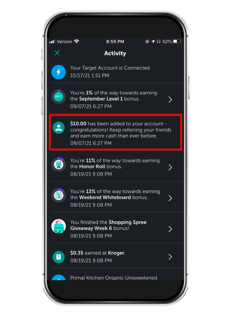 Ibotta Referral Notification
