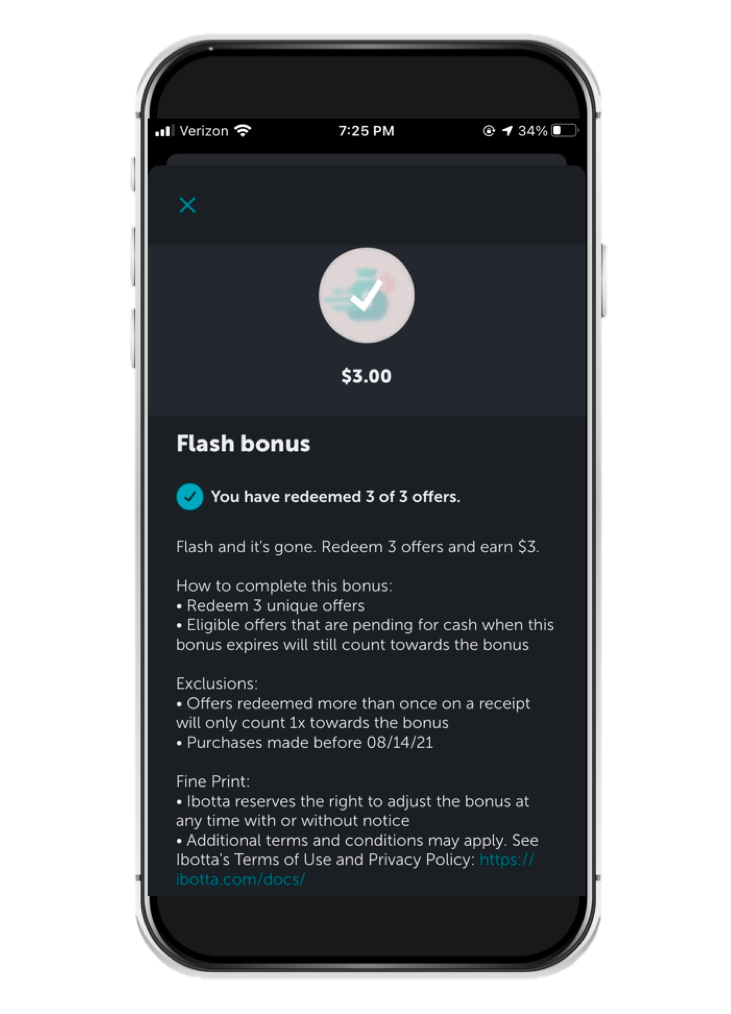 Ibotta Flash Bonus