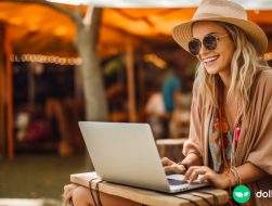 woman considering the best alternatives to amazon for online shopping