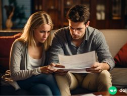 man and woman determining if they owe taxes on bank account interest