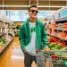 man working as an instacart shopper