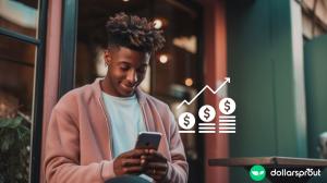 man using one of the best micro investing apps