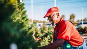 man working a seasonal job