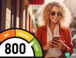 woman checking her credit score for free