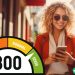 woman checking her credit score for free