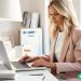 woman on laptop looking for freelance jobs