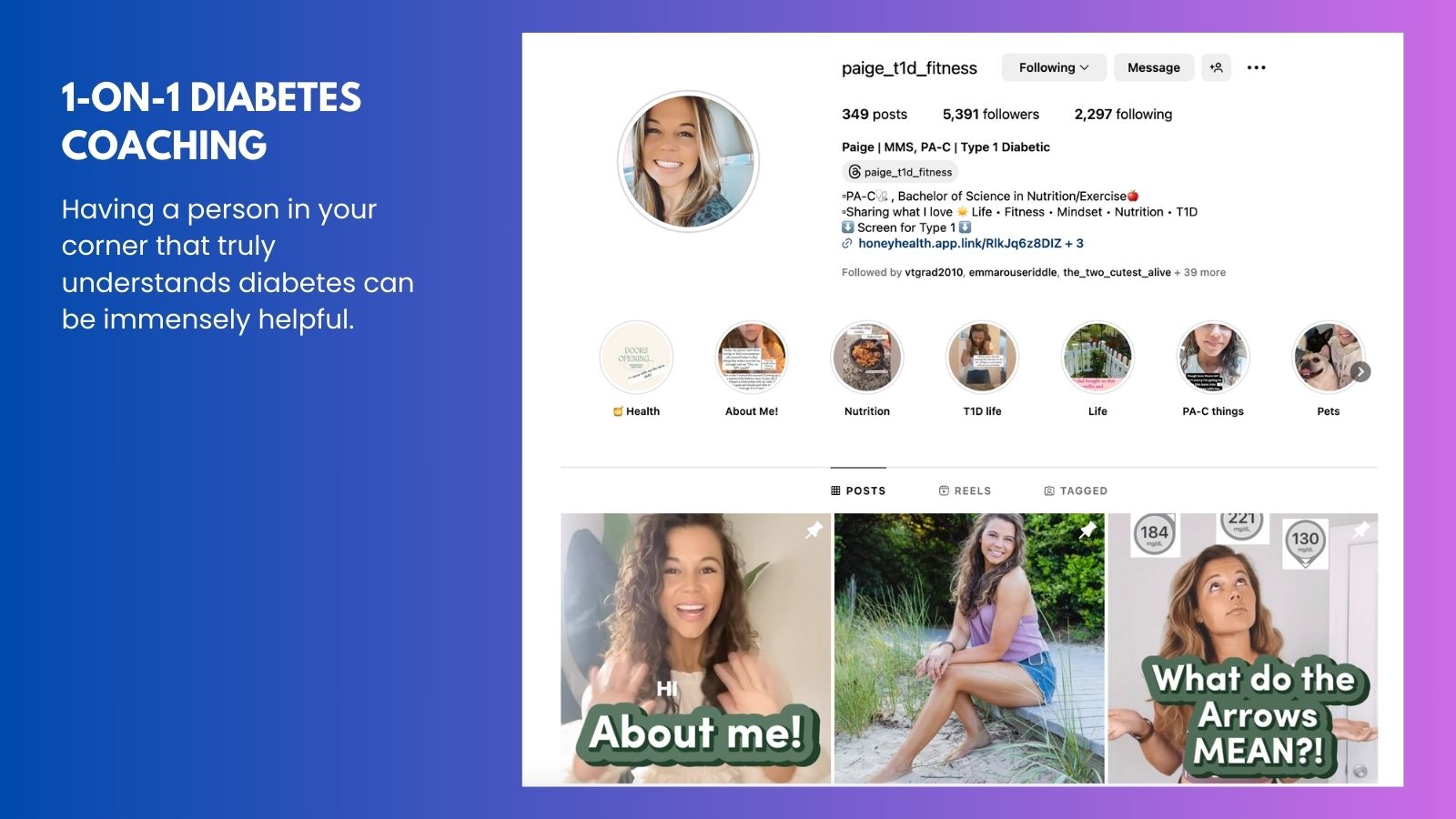 Getting personalized help from someone who understands diabetes can be immensely helpful.