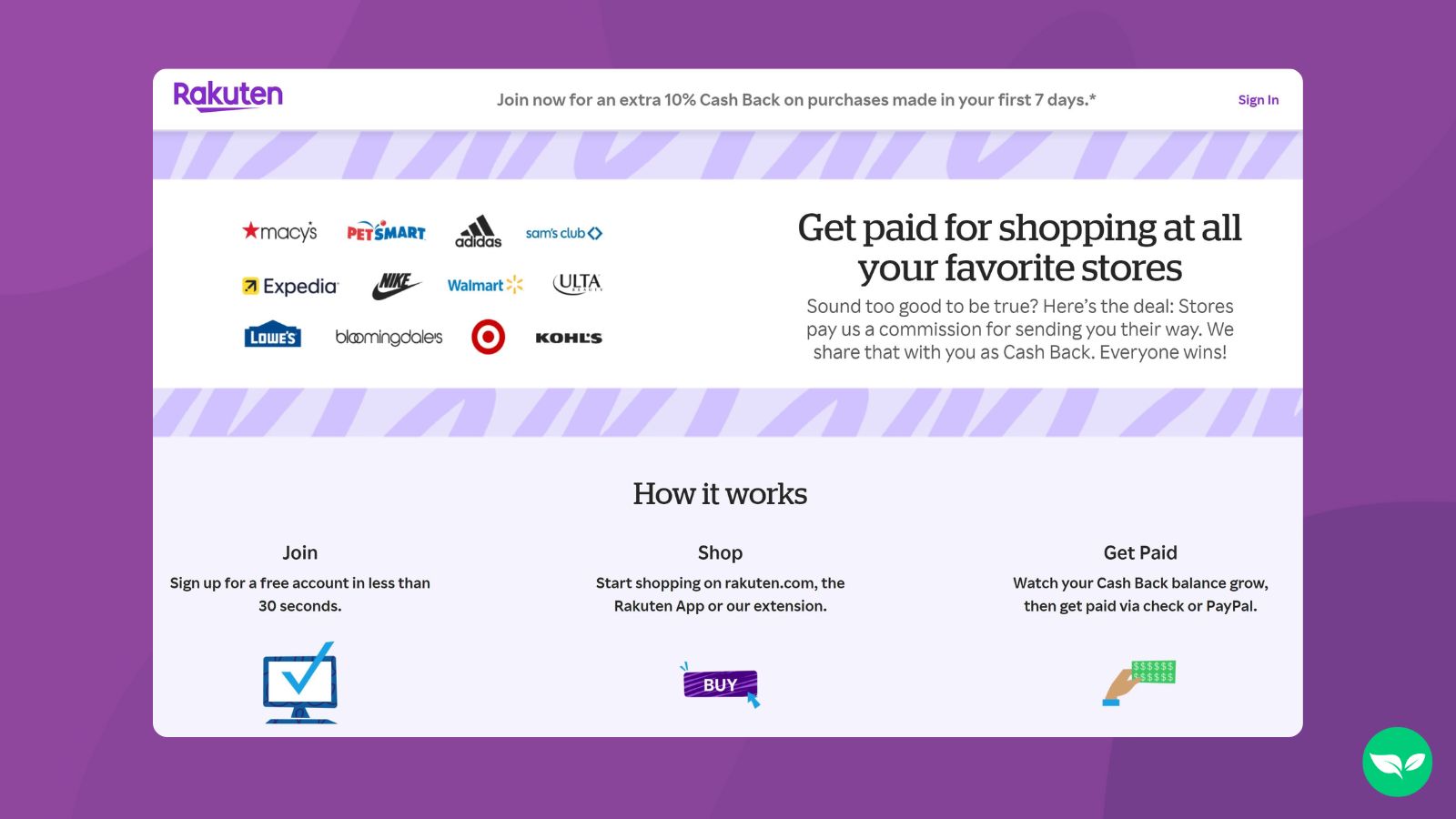 rakuten homepage preview