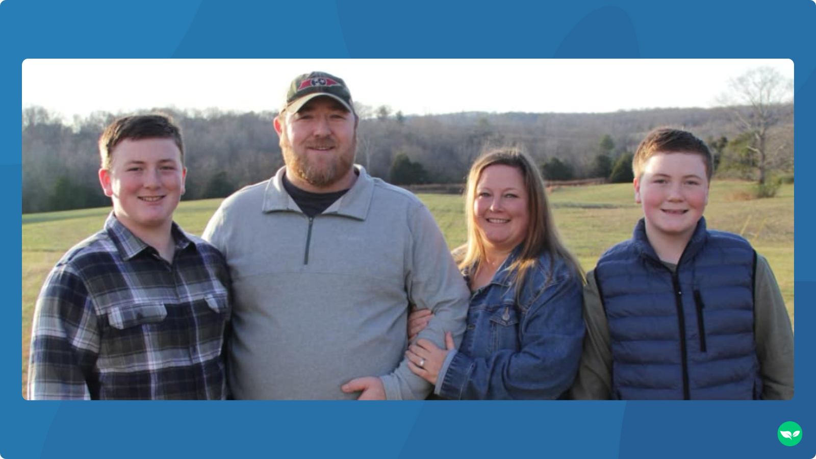 Chris Pyle and his wife and two sons