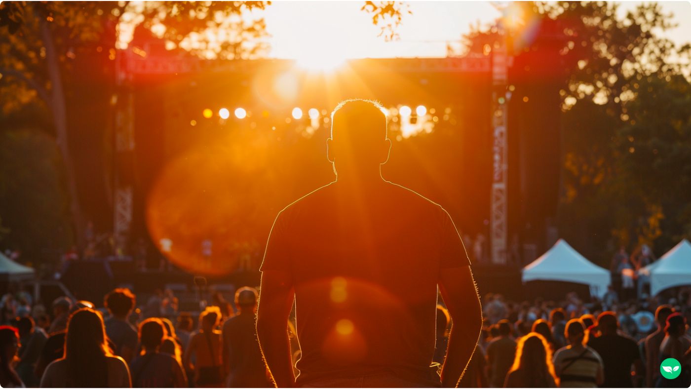 male concert staffer