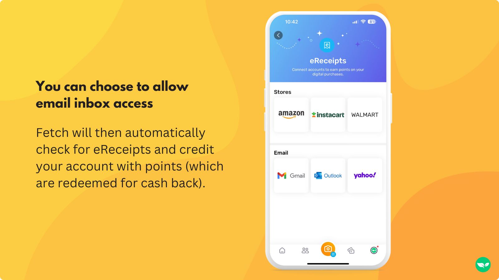 allow e-receipt scanning to automatically earn points